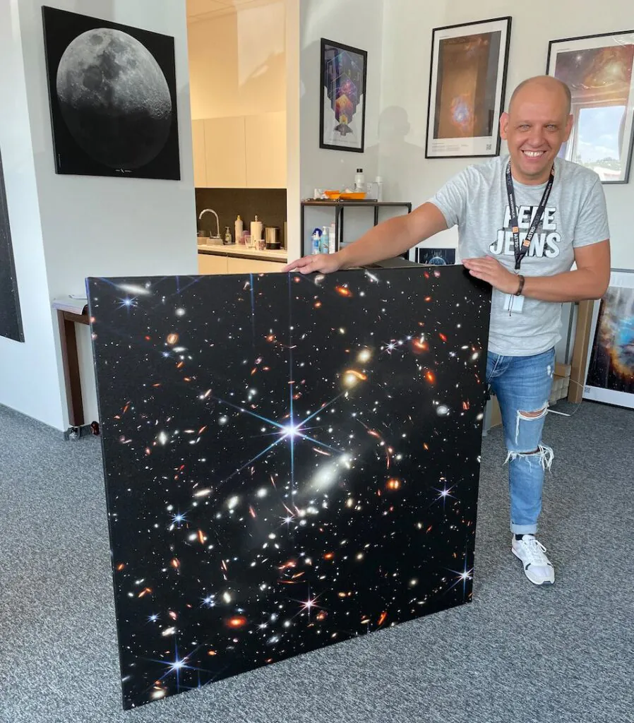 Fotografia kosmosu z teleskopu Jamesa Webba w ofercie Astrography