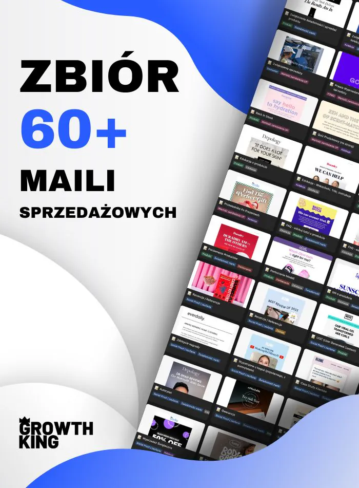 Okładka zbioru 60+ maili sprzedażowych